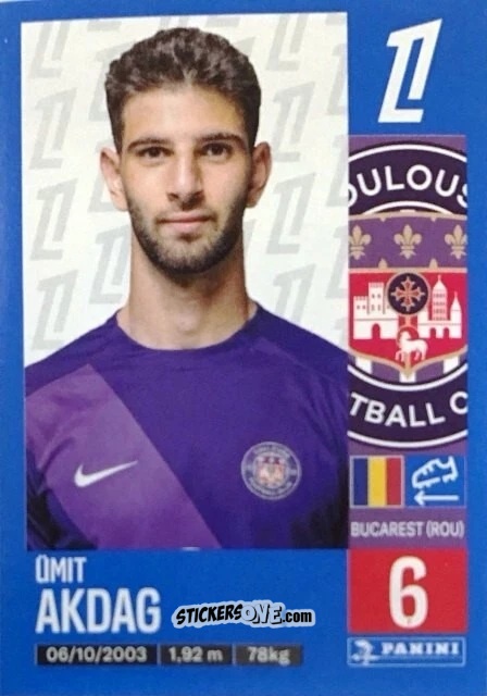 Cromo Ümit Akdağ - Foot 2024-2025
 n. 493 - Panini