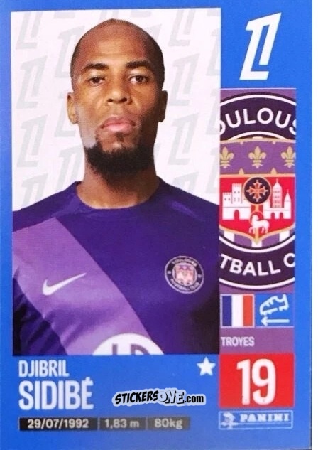 Figurina Djibril Sidibé - Foot 2024-2025
 n. 500 - Panini