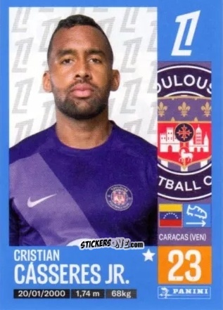 Figurina Cristian Cásseres Jr. - Foot 2024-2025
 n. 503 - Panini