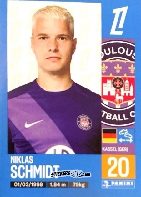 Cromo Niklas Schmidt - Foot 2024-2025
 n. 505 - Panini