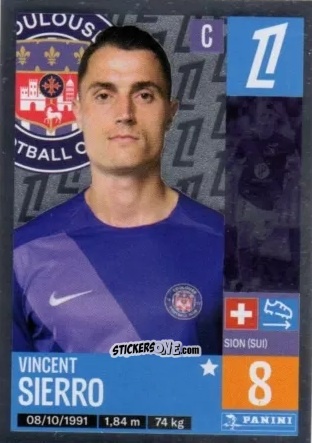 Cromo Vincent Sierro - Foot 2024-2025
 n. 506 - Panini
