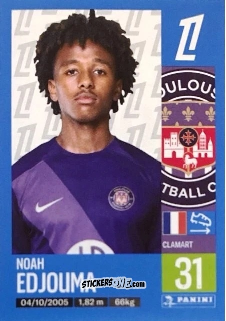 Cromo Noah Edjouma - Foot 2024-2025
 n. 511 - Panini