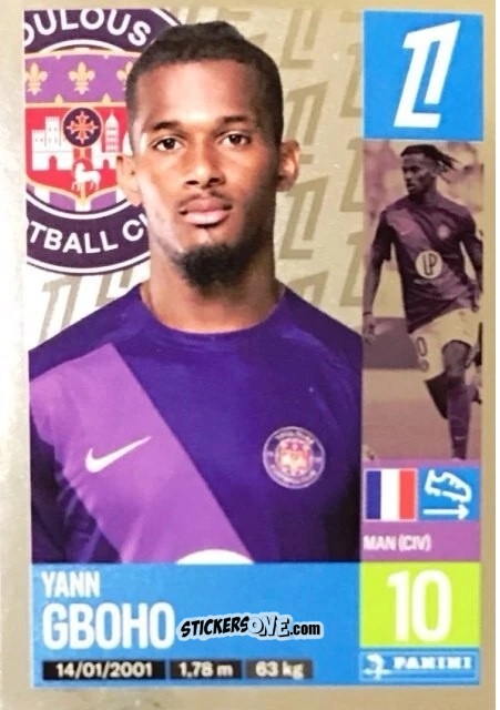 Cromo Yann Gboho - Foot 2024-2025
 n. 512 - Panini