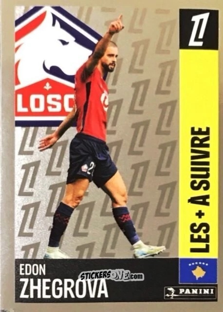 Cromo Edon Zhegrova (LOSC Lille) - Foot 2024-2025
 n. 524 - Panini