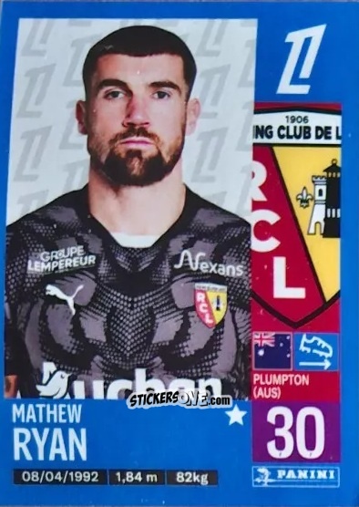 Figurina Mathew Ryan (RC Lens) - Foot 2024-2025
 n. T8 - Panini