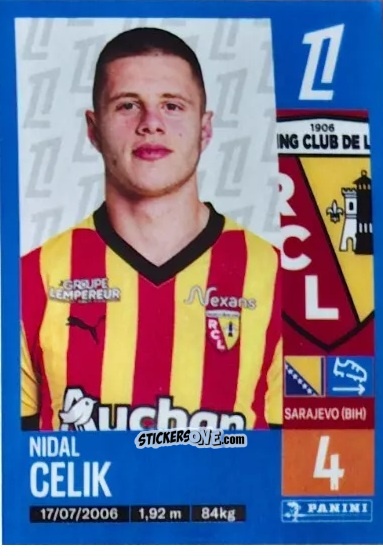 Cromo Nidal Čelik (RC Lens) - Foot 2024-2025
 n. T10 - Panini
