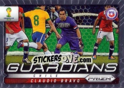 Figurina Claudio Bravo - FIFA World Cup Brazil 2014. Prizm n. G-7 - Panini