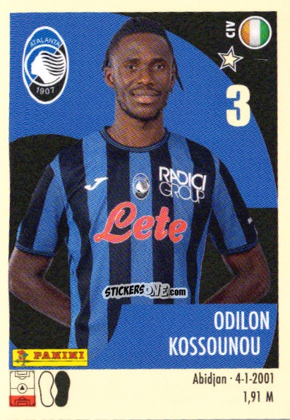 Cromo Odilon Kossounou - Calciatori 2024-2025 n. 12 - Panini