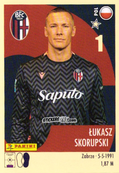 Figurina Łukasz Skorupski - Calciatori 2024-2025 n. 32 - Panini
