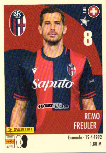 Sticker Remo Freuler - Calciatori 2024-2025 n. 43 - Panini