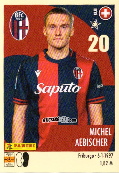 Figurina Michel Aebischer - Calciatori 2024-2025 n. 44 - Panini