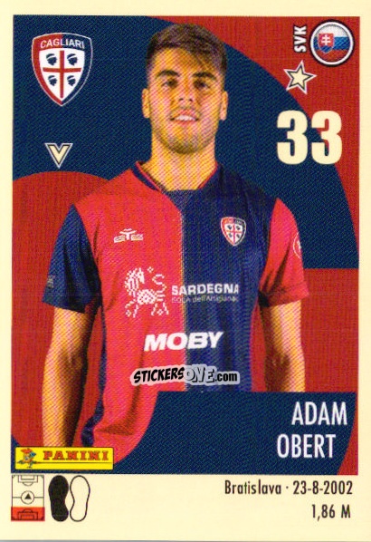 Cromo Adam Obert - Calciatori 2024-2025 n. 65 - Panini