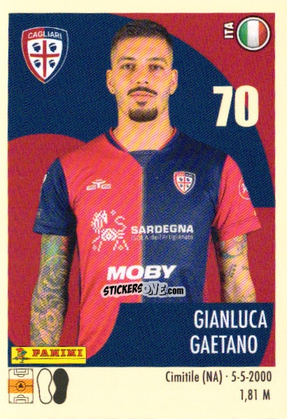 Cromo Gianluca Gaetano - Calciatori 2024-2025 n. 73 - Panini