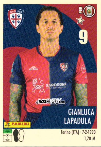 Cromo GIanluca Lapadula - Calciatori 2024-2025 n. 75 - Panini