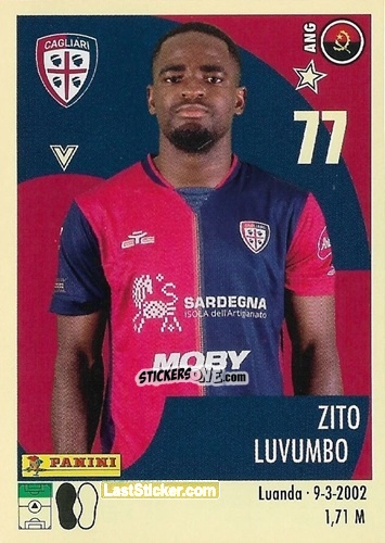 Cromo Zito Luvumbo - Calciatori 2024-2025 n. 77 - Panini
