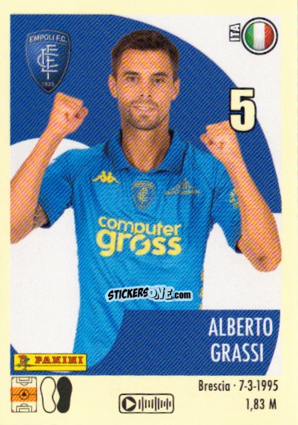 Cromo Alberto Grassi - Calciatori 2024-2025 n. 123 - Panini