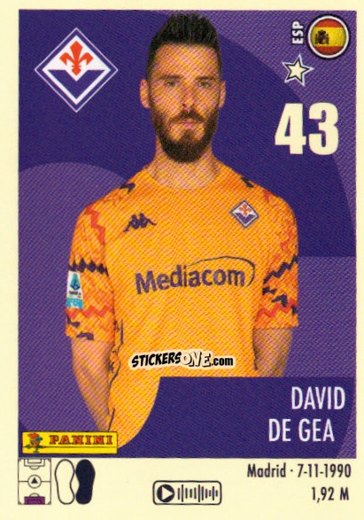 Figurina David De Gea - Calciatori 2024-2025 n. 140 - Panini
