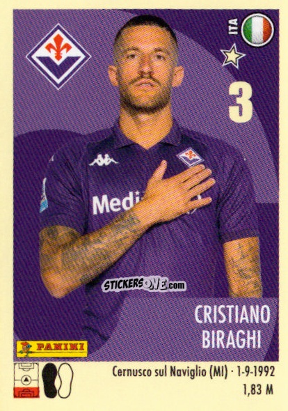 Cromo Cristiano Biraghi - Calciatori 2024-2025 n. 145 - Panini