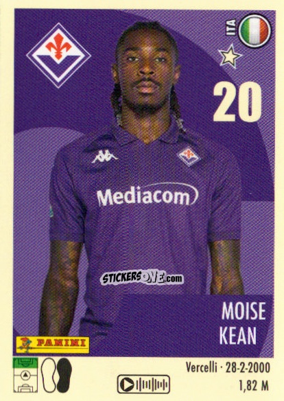 Figurina Moise Kean - Calciatori 2024-2025 n. 158 - Panini