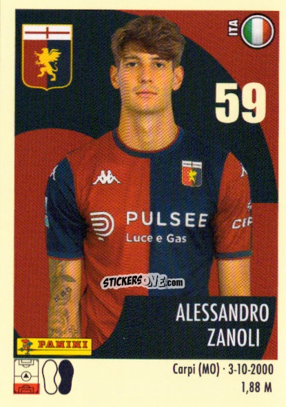 Cromo Alessandro Zanoli - Calciatori 2024-2025 n. 170 - Panini