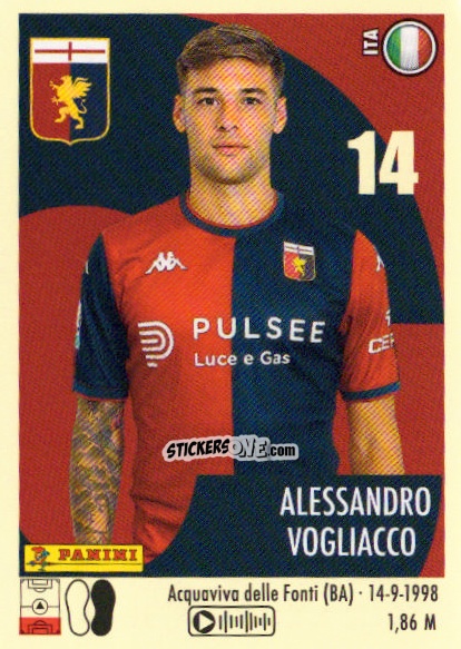 Cromo Alessandro Vogliacco - Calciatori 2024-2025 n. 175 - Panini