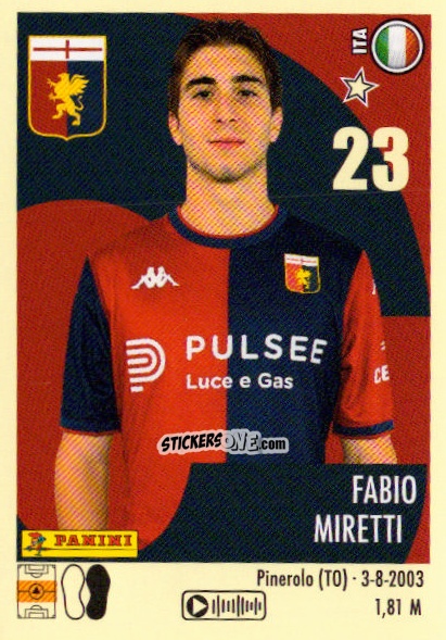 Figurina Fabio Miretti - Calciatori 2024-2025 n. 181 - Panini