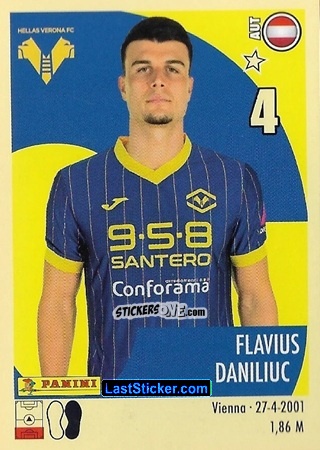 Sticker Flavius Daniliuc - Calciatori 2024-2025 n. 196 - Panini