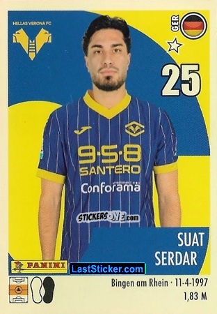 Cromo Suat Serdar - Calciatori 2024-2025 n. 205 - Panini