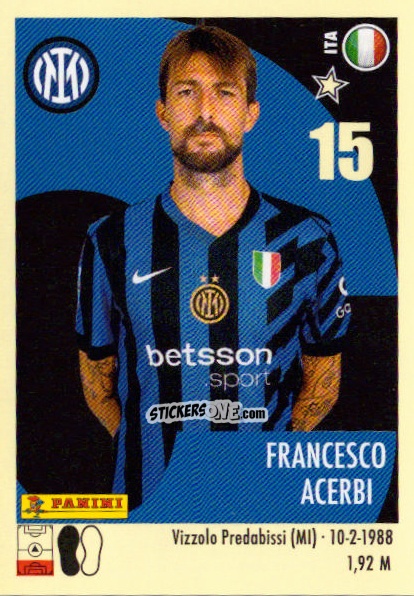 Figurina Francesco Acerbi - Calciatori 2024-2025 n. 227 - Panini