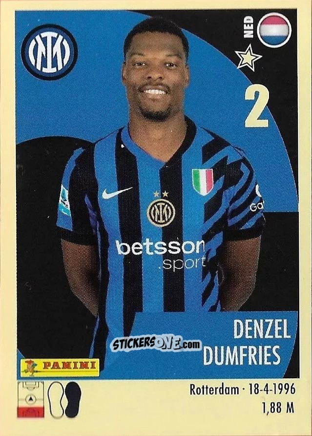 Sticker Denzel Dumfries - Calciatori 2024-2025 n. 230 - Panini