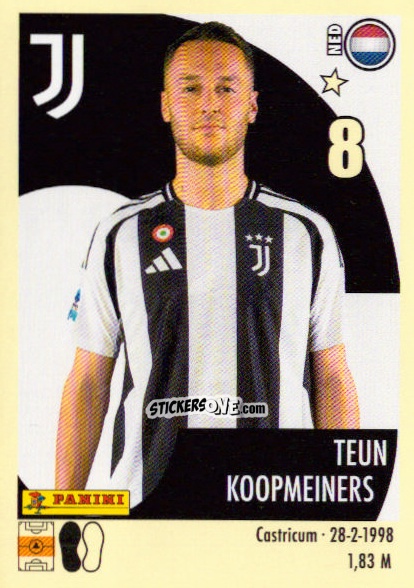 Figurina Teun Koopmeiners - Calciatori 2024-2025 n. 260 - Panini
