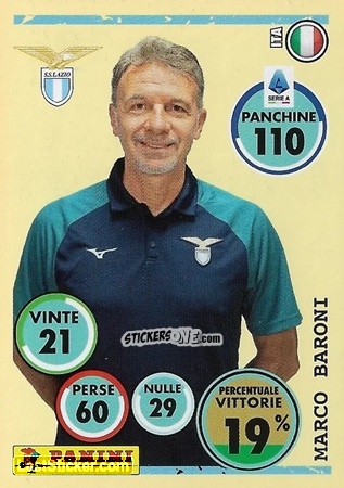 Figurina Marco Baroni (Allenatore) - Calciatori 2024-2025 n. 295 - Panini