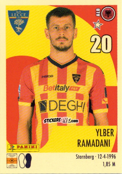 Cromo Ylber Ramadani - Calciatori 2024-2025 n. 314 - Panini