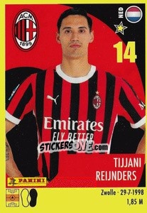 Cromo Tijjani Reijnders - Calciatori 2024-2025 n. 339 - Panini