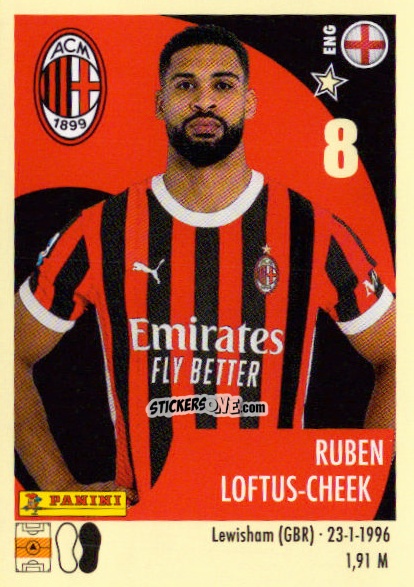Cromo Ruben Loftus-Cheek - Calciatori 2024-2025 n. 342 - Panini