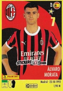 Figurina Álvaro Morata - Calciatori 2024-2025 n. 344 - Panini