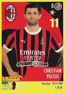 Cromo Christian Pulisic - Calciatori 2024-2025 n. 347 - Panini