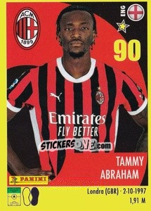 Figurina Tammy Abraham - Calciatori 2024-2025 n. 348 - Panini