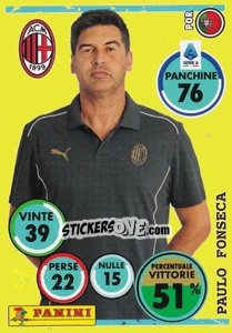 Cromo Paulo Fonseca (Allenatore) - Calciatori 2024-2025 n. 349 - Panini