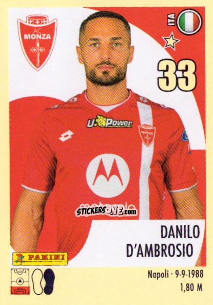 Figurina Danilo D'Ambrosio - Calciatori 2024-2025 n. 359 - Panini