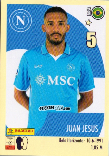 Cromo Juan Jesus - Calciatori 2024-2025 n. 391 - Panini