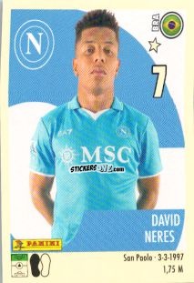 Figurina David Neres - Calciatori 2024-2025 n. 401 - Panini