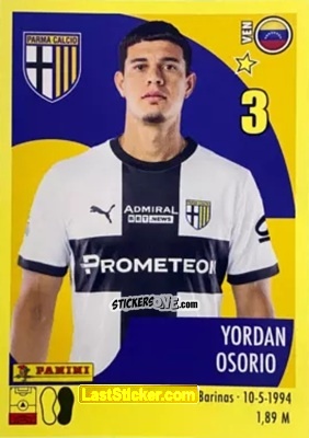 Cromo Yordan Osorio - Calciatori 2024-2025 n. 414 - Panini