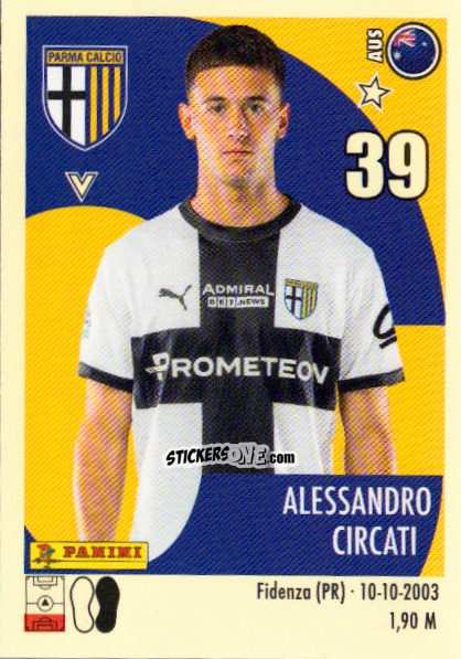 Cromo Alessandro Circati - Calciatori 2024-2025 n. 417 - Panini