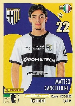 Sticker Matteo Cancellieri - Calciatori 2024-2025 n. 429 - Panini