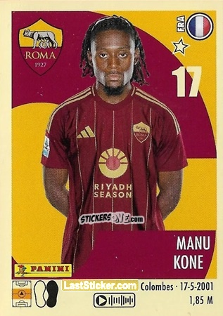 Figurina Manu Koné - Calciatori 2024-2025 n. 450 - Panini