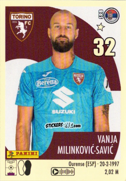 Cromo Vanja Milinković-Savić - Calciatori 2024-2025 n. 464 - Panini