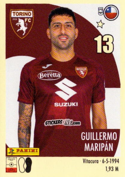 Figurina Guillermo Maripán - Calciatori 2024-2025 n. 471 - Panini