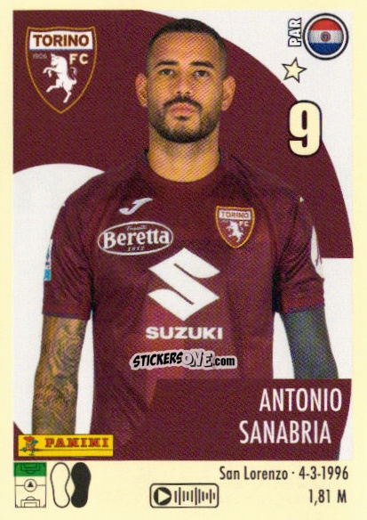 Figurina Antonio Sanabria - Calciatori 2024-2025 n. 481 - Panini