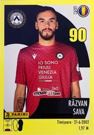 Cromo Răzvan Sava - Calciatori 2024-2025 n. 492 - Panini
